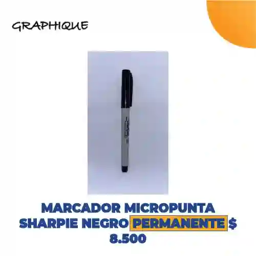 Marcador Micropunta Sharpie Negro Permanente
