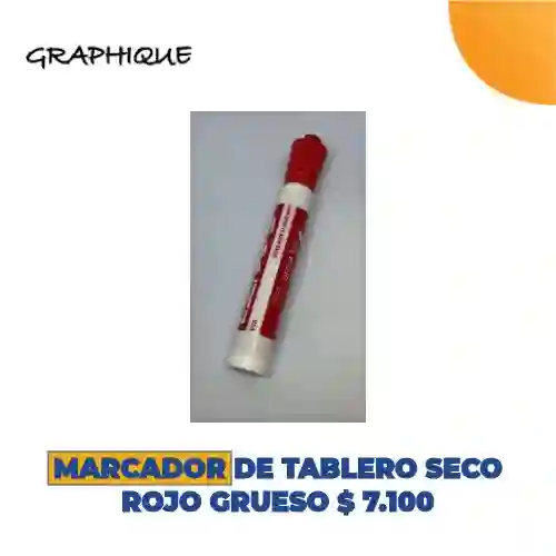 Marcador De Tablero Seco Rojo Grueso