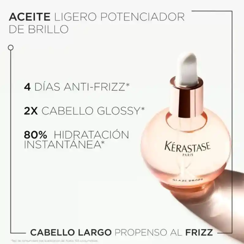 Aceite Ligero Anti Frizz Brillo Intenso Kerastase Gloss Absolu Glaze Drops 45ml