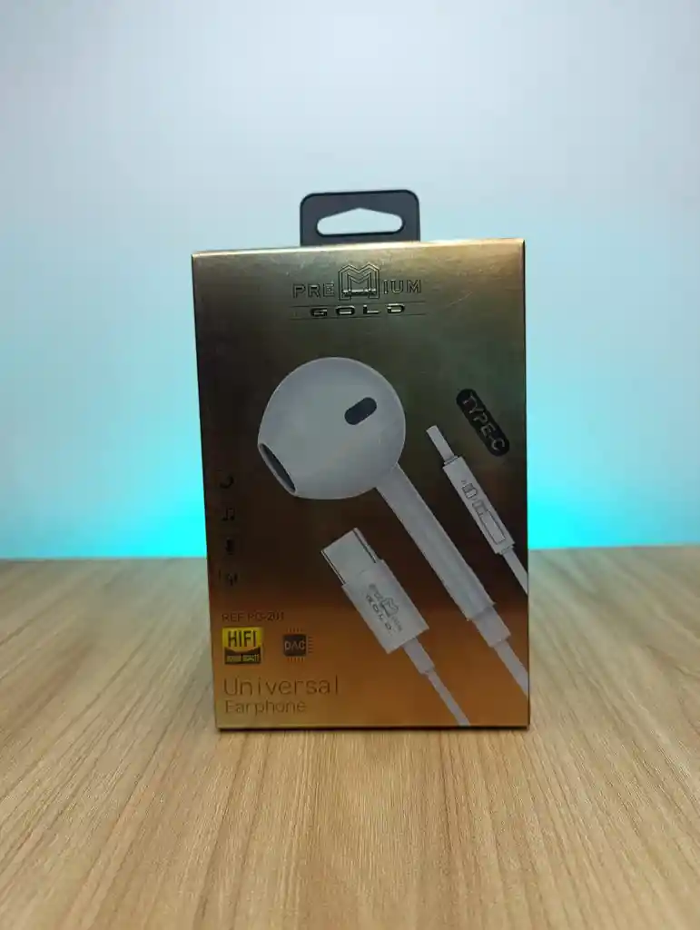 Audifonos Premium Gold Tipo C
