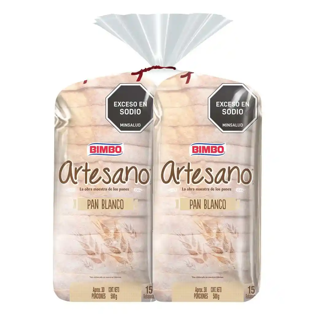 Bimbo Pan Artesano 2 Unidades / 500 G