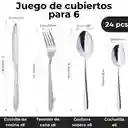 Cubiertos Set 24 Piezas Acero Inoxidable High Quality