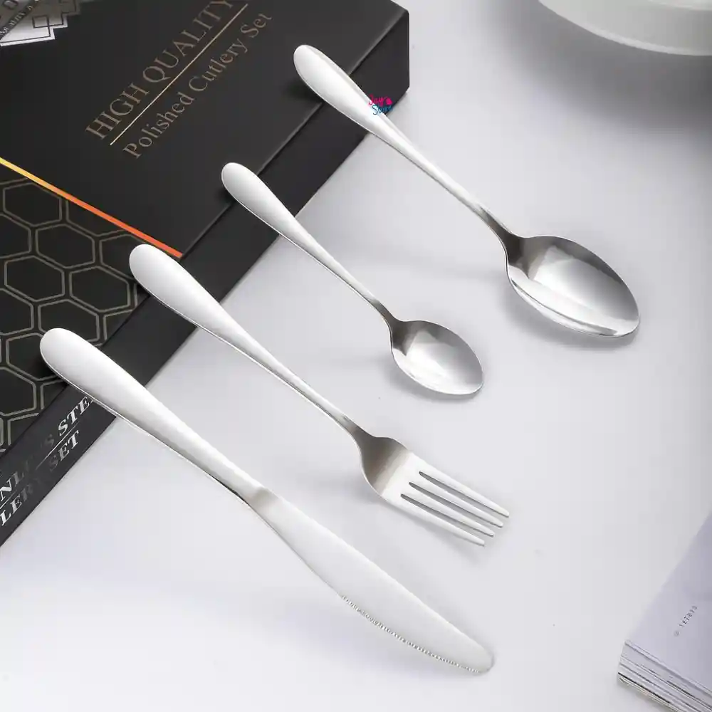 Cubiertos Set 24 Piezas Acero Inoxidable High Quality