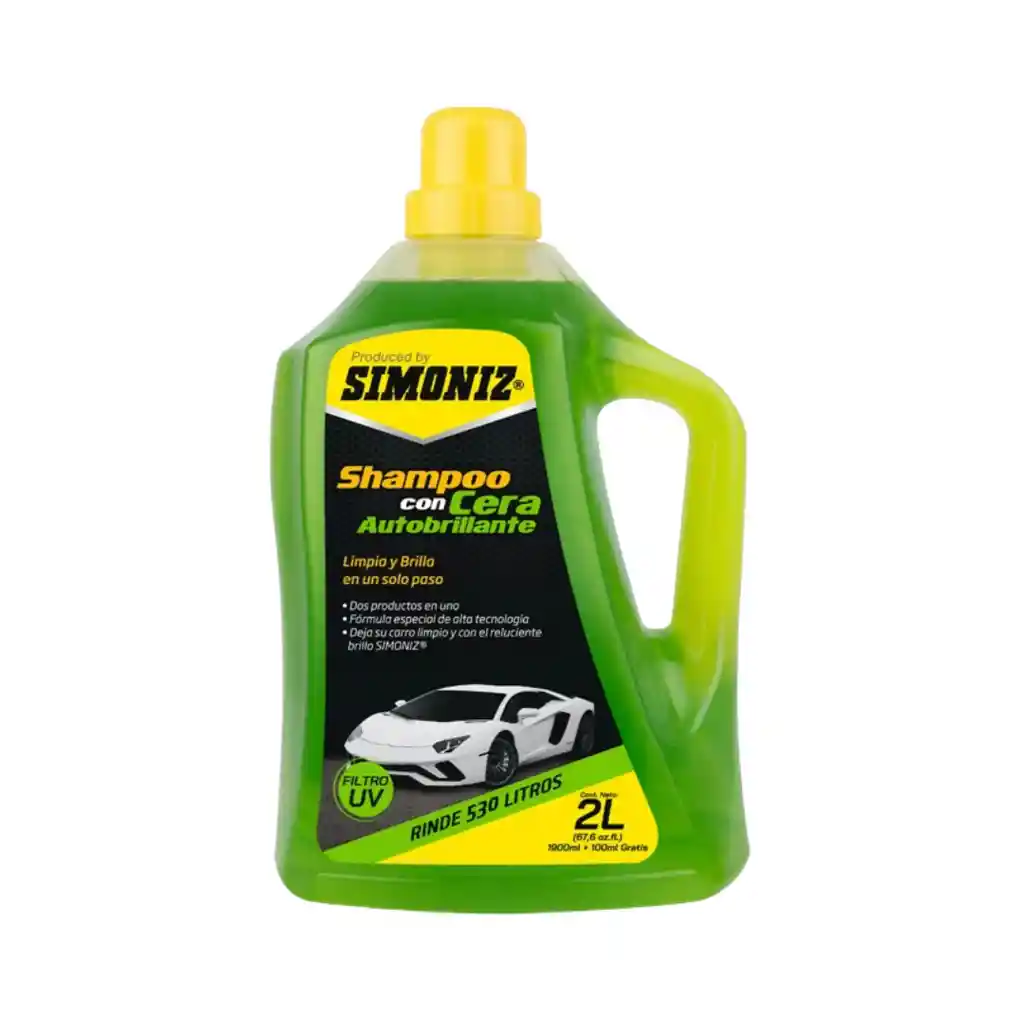 Shampoo Con Cera Autobrillante Simoniz - 2.000ml