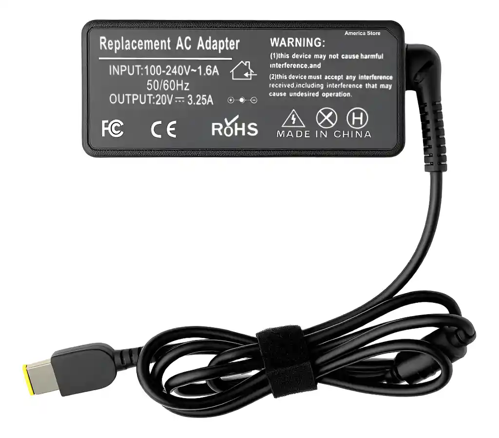 Cargador Para Portátil Lenovo Yoga Thinkpad X1 20v 3.25a (80310907)