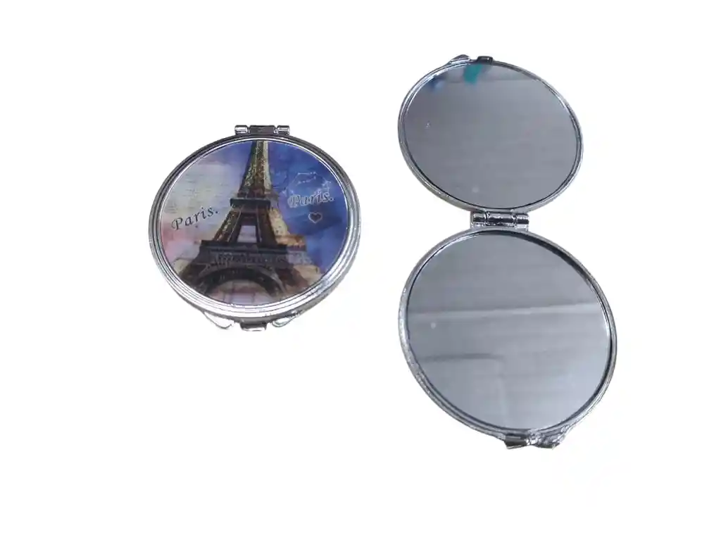 Espejo X2 Doble Mini Cosmetiquera Bolso Cartera Aumento