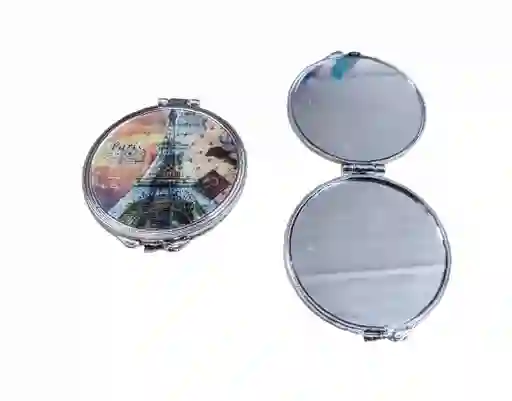Espejo X2 Doble Mini Cosmetiquera Bolso Cartera Aumento