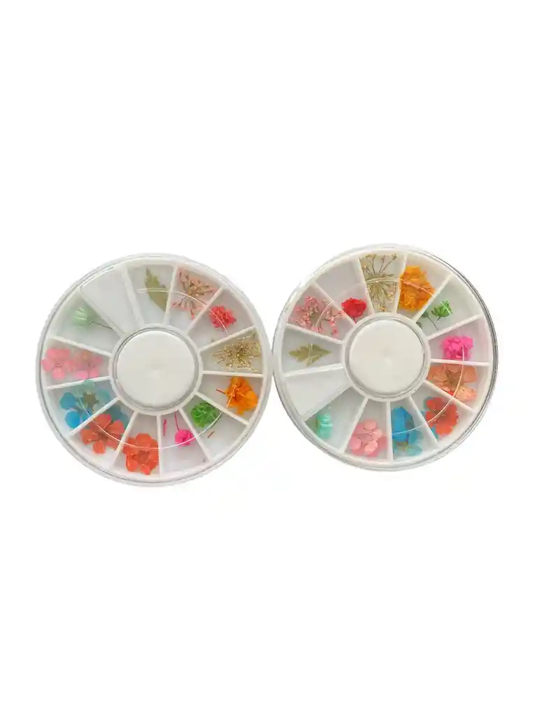 Ruleta Por 12 Diseños Con Decoracion Para Maquillaje De Uñas Y Rostro En Forma De Naturaleza Florez