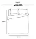 Edredón Fibra Para Cama Queen Tela Suave Innovo Negro Grande