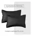 Edredón Fibra Para Cama Queen Tela Suave Innovo Negro Grande