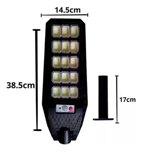 Lámpara Solar Led 300w Para Exterior Con Control Remoto