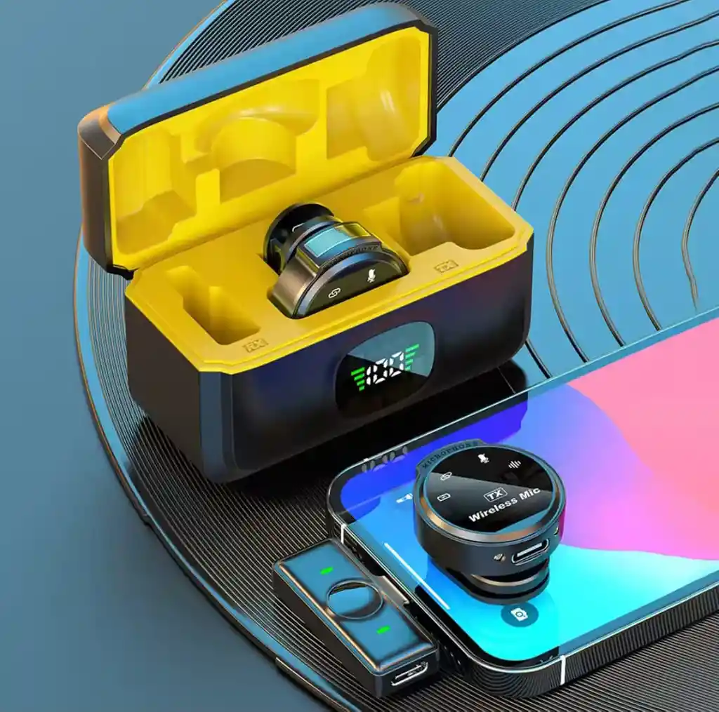 Micrófono Inalámbrico Clip Con Estuche – Alta Definición - Iphone