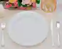 Platos Plateados 26 Cms X 8 Unds , Platos De Lujo, Platos Elegantes, Platos Desechables