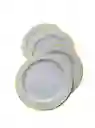 Platos Dorados 18 Cms X 6 Unds , Platos Con Puntos Dorados, Platos De Lujo, Platos Elegantes