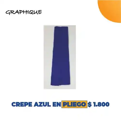 Crepe Azul En Pliego
