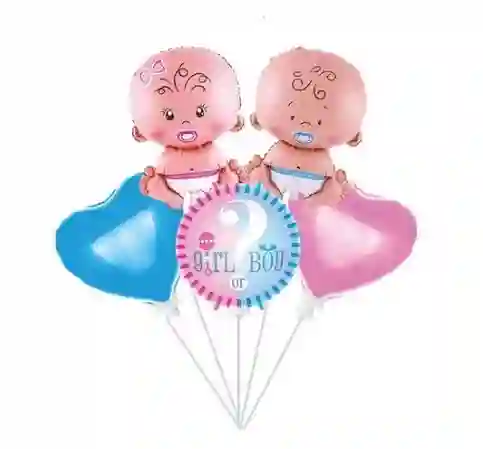 Bouquet De Globos Shower 5 Pcs
