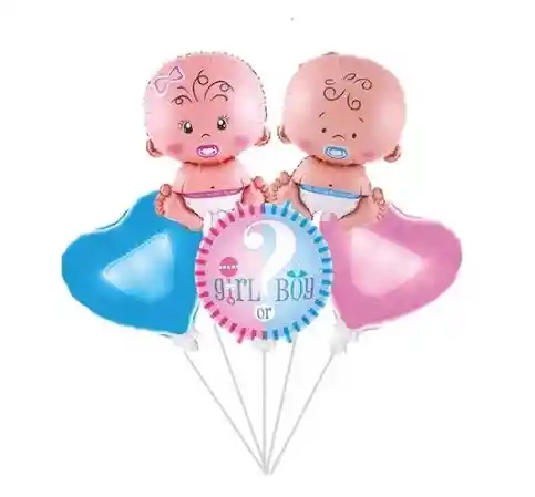 Bouquet De Globos Shower 5 Pcs