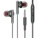 Audífonos Alámbricos Pzx 1530 Color Negro