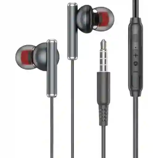 Audífonos Alámbricos Pzx 1530 Color Negro