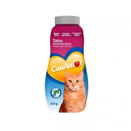 Talco Desodorizante Gato Canamor X 100 Gr