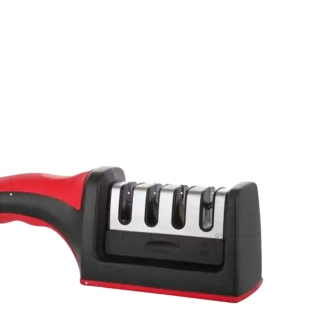 Afilador De Cuchillos Tijera Acero Mango Ergonómico Amolador