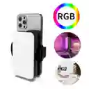 Lámpara De Fotografía De Luz De Relleno Rgb Con Clip De Teléfono Plegable