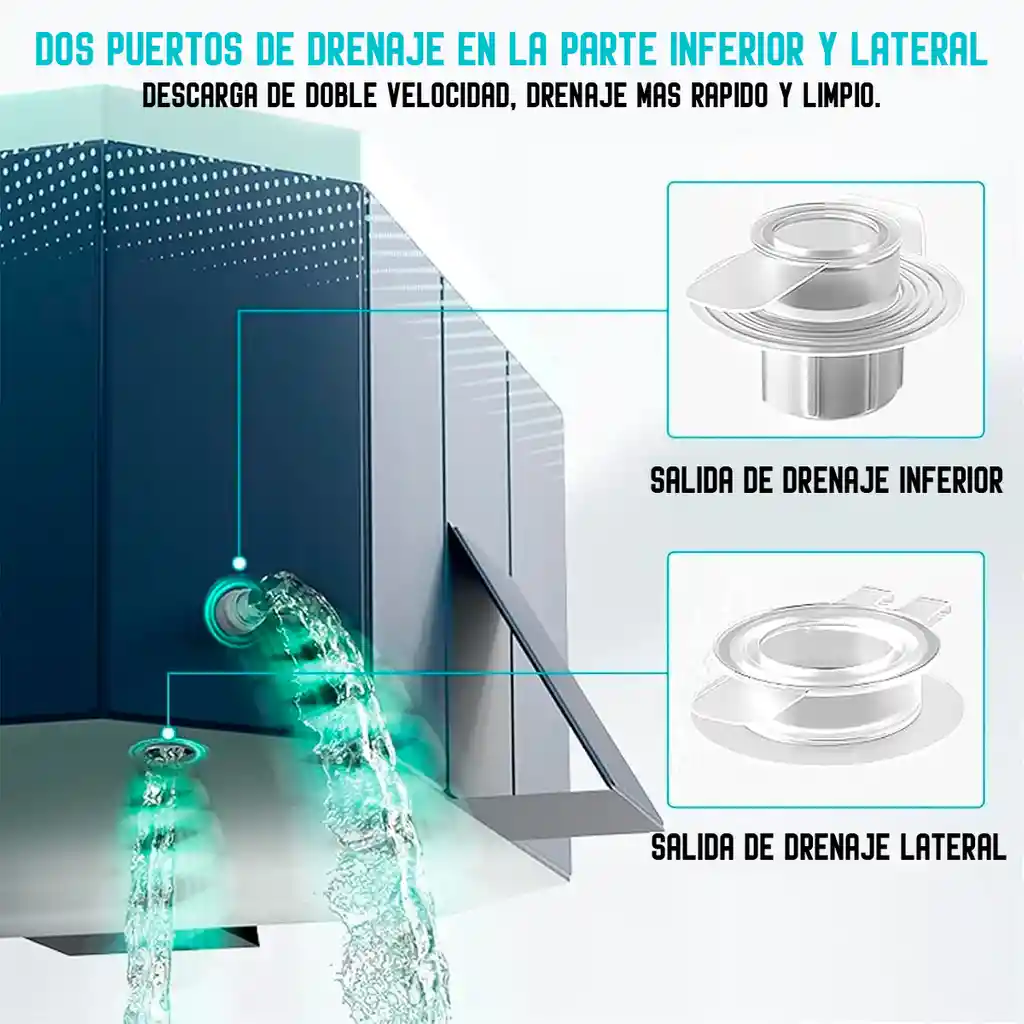 Piscina Plegable 295×165×55cm Portátil Adultos Niños Familiar