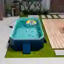 Piscina Plegable 295×165×55cm Portátil Adultos Niños Familiar