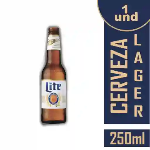 Miller Lite Cerveza Botella 250ml X 1und