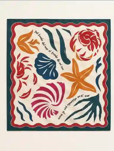 Accesorio Femenino Pañoleta Versátil- The Pacific Rojo