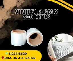 Vinipel Transparente 8 Cm X 300 Mtrs - Empaque