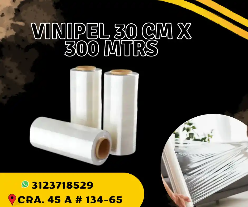 Vinipel Transparente 30 Cm X 300 Mtrs - Empaque