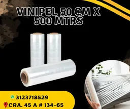 Vinipel Transparente 50 Cm X 500 Mtrs
