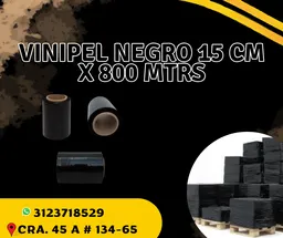Vinipel-pelex Negro 15 Cm X 800 Mtrs - Empaque