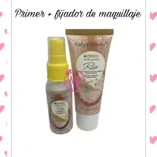 Primer (50 Ml)+ Fijador De Maquillaje (30 Ml)