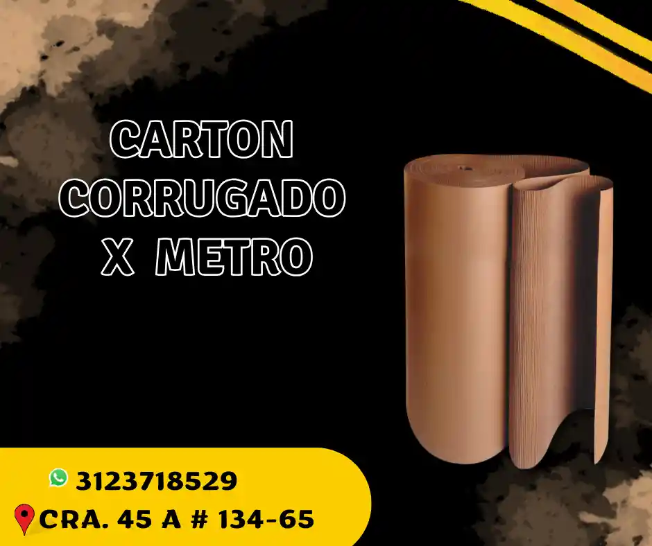 Cartón Corrugado Por Metros X 120 De Alto
