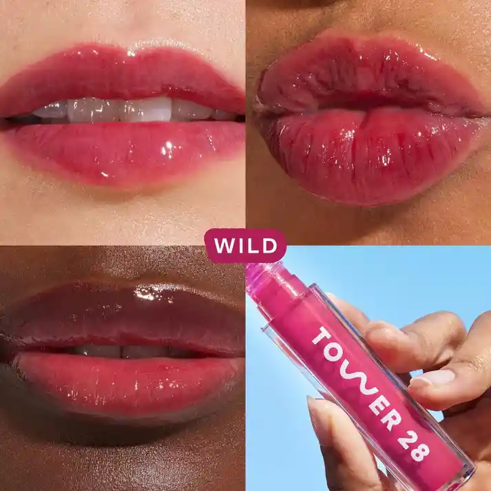 Lip Oil Tower 28 Beauty Shineon Lip Jelly Hydrating Non-sticky Lip Oil - Tono Wild