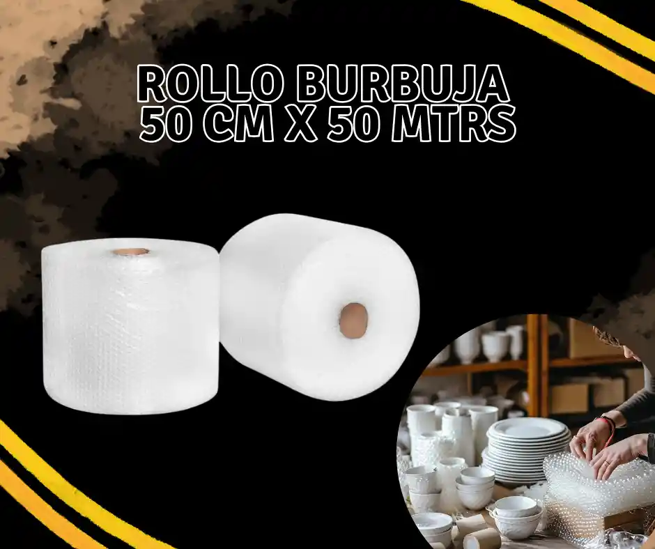 Rollo Burbuja 50 Cm X 50 Mtrs