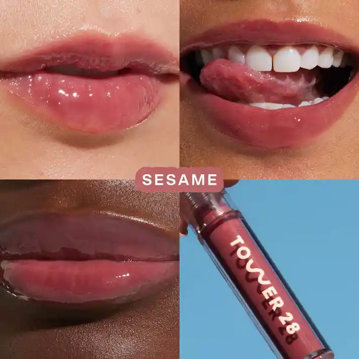 Lip Oil Tower 28 Beauty Shineon Lip Jelly Hydrating Non-sticky Lip Oil - Tono Sesame