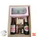 Caja Sorpresa Dulce Cerdito Con Rosas Y Licores