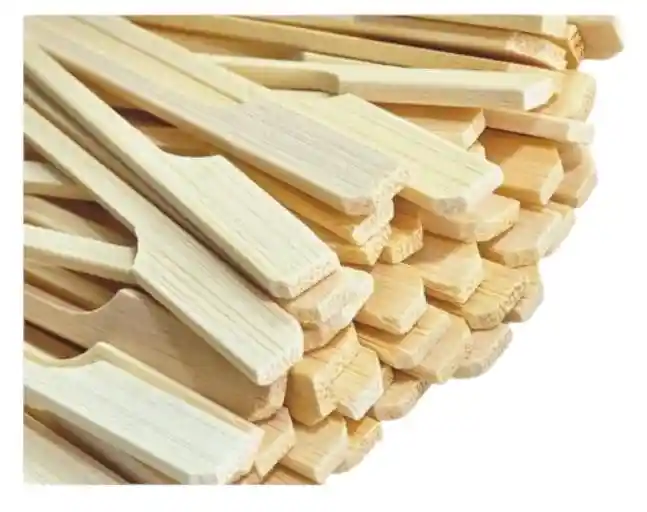 Pinchos Bambú 9 Cms X 150 Unds , Palitos De Pala, Palillos De Bambú, Brochetas