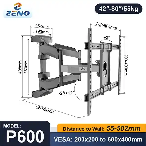 42" A 80" Soporte Para Televisor | Zeno P600