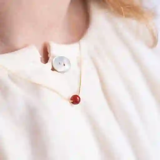 Collar En Cornelina