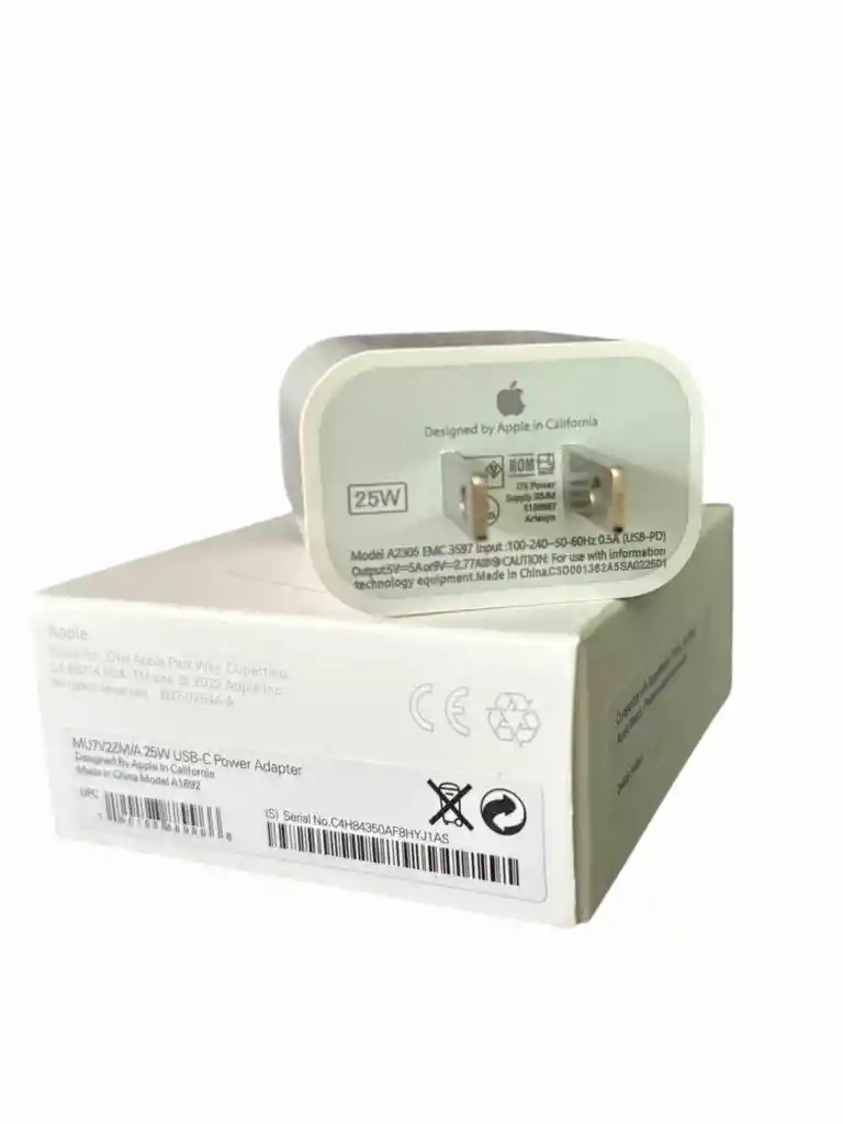 Iphone Adaptador De 25w Iphone/ Cubo Paracarga Rapida