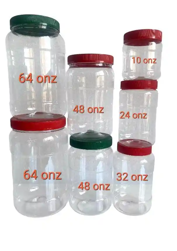 Frascos Plásticos 32 Onzas, Tarros Plásticos 1000 Ml