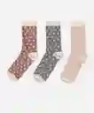 Tres Pares De Medias Surtidas Talla Unica 9-11