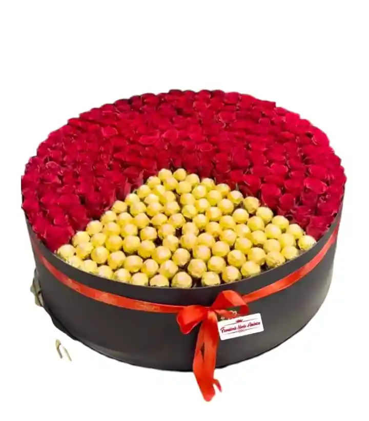 Caja De Rosas Y Ferrero Rocher