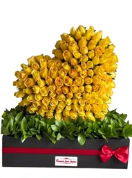 Caja Rectangular Con Corazón Gigante