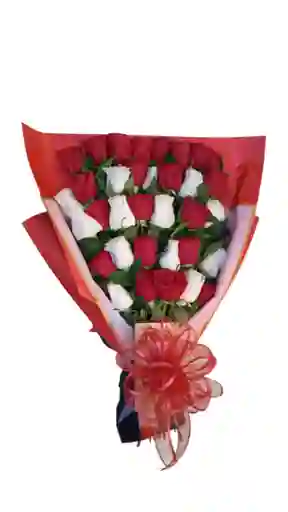 Hermoso Ramillete Infinito De Rosa