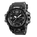Reloj Deportivo Para Hombre Correa Silicona Y Acero
